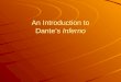 An Introduction to Dante’s Inferno. Dante Alighieri 1265-1321 Born in Florence, Italy -Died in Ravenna at the age of 56 after complications due to Malaria