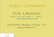 Stacy Lienemann Film Librarian phone: 612-627-1934 | email: slzellman@stkate.eduslzellman@stkate.edu Available Monday-Friday for appointments! Oscar Paper