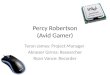Percy Robertson (Avid Gamer) Teron James: Project Manager Abnezer Girma: Researcher Ryan Vance: Recorder