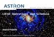 Netherlands Institute for Radio Astronomy 1 ASTRON is part of the Netherlands Organisation for Scientific Research (NWO) LOFAR Operations and Schedule