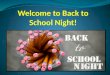 Welcome Parents/Guardians! Thank you for coming tonight! Your involvement is so critical to the success of your child. I just want to THANK YOU in advance
