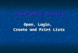 NoodleBib Basics Open, Login, Create and Print Lists