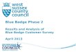 Blue Badge Phase 2 Results and Analysis of Blue Badge Customer Survey April 2013