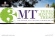 3MT The three minute thesis competition. What is the 3MT? 1 PowerPoint slide 3 minutes a panel of judges Now tell the world about your thesis topic and