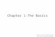 Chapter 1-The Basics Calculus, 2ed, by Blank & Krantz, Copyright 2011 by John Wiley & Sons, Inc, All Rights Reserved