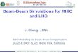 Beam-Beam Simulations for RHIC and LHC J. Qiang, LBNL Mini-Workshop on Beam-Beam Compensation July 2-4, 2007, SLAC, Menlo Park, California