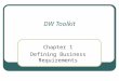 DW Toolkit Chapter 1 Defining Business Requirements