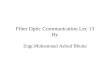 Fiber Optic Communication Lec 13 By Engr.Muhammad Ashraf Bhutta