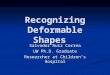 Recognizing Deformable Shapes Salvador Ruiz Correa UW Ph.D. Graduate Researcher at Children’s Hospital