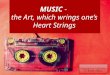 MUSIC - the Art, which wrings one’s Heart Strings Prepared by Explorers of Modern Music Prepared by Explorers of Modern Music