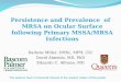 Persistence and Prevalence of MRSA on Ocular Surface following Primary MSSA/MRSA Infections Darlene Miller, DHSc, MPH, CIC David Almeida, MD, PhD Eduardo