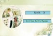 Unit 3 Art for Art’s Sake Talking point Lead-in Serving Debating
