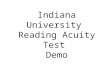 Indiana University Reading Acuity Test Demo. Sometimes the beautiful girl rides a horse on the mountain #1