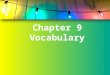 Chapter 9 Vocabulary. Represented Missouri in the US Senate for 30 years