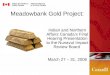 Meadowbank Gold Project: Indian and Northern Affairs Canada’s Final Hearing Presentation to the Nunavut Impact Review Board March 27 – 31, 2006