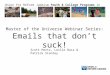 Union for Reform Judaism Youth & College Programs in North America and Israel Master of the Universe Webinar Series: Emails that don’t suck! Scott Hertz,
