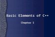 Basic Elements of C++ Chapter 1. 2 Chapter Topics  The Basics of a C++ Program  Data Types  Arithmetic Operators and Operator Precedence  Expressions