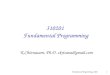 Fundamental Programming: 20061 310201 Fundamental Programming K.Chinnasarn, Ph.D. ckrisana@gmail.com