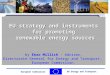 DG Energy and Transport European Commission EU strategy and instruments for promoting for promoting renewable energy sources renewable energy sources by