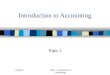Introduction to Accounting Topic 1 10/26/2015Topic 1: Introduction to accounting