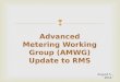 Advanced Metering Working Group (AMWG) Update to RMS 1 August 5, 2014