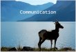Communication What is Communication? – An action on the part of one organism that alters the probability pattern of behavior in another organism in a