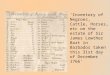 Inventory of Negroes, Cattle, Horses, etc on the estate of Sir James Lowther Bart in Barbados taken this 31st day of December 1766