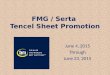 FMG / Serta Tencel Sheet Promotion June 4, 2015 Through June 23, 2015