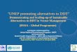 1 "UNEP promoting alternatives to DDT" Demonstrating and Scaling-up of Sustainable Alternatives to DDT in Vector Management (DSSA - Global Programme) A