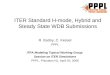 ITER Standard H-mode, Hybrid and Steady State WDB Submissions R. Budny, C. Kessel PPPL ITPA Modeling Topical Working Group Session on ITER Simulations