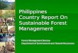 Philippines Country Report On Sustainable Forest Management Forest Management Bureau Department of Environment and Natural Resources