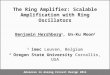 Advances in Analog Circuit Design 2014 The Ring Amplifier: Scalable Amplification with Ring Oscillators Benjamin Hershberg 1, Un-Ku Moon 2 1 imec Leuven,