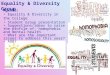 Equality & Diversity Group Agenda: Equality & Diversity in the College Student Group presentation Suggestions/ideas to raise the profile of: homophobia