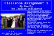 Classroom Assignment 1 My Family The Italian Stallions! Your assignment is to Build A Family Power Point Presentation Include in your presentation what