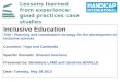Lessons learned from experience: good practices case studies Inclusive Education Title : Planning and coordination strategy for the development of inclusive