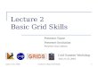 June 21-25, 2004Lecture2: Basic Grid Skills1 Lecture 2 Basic Grid Skills Presenter Name Presenter Institution Presenter email address Grid Summer Workshop