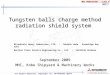 MHI PROPRIETARY : CLASS B All Rights Reserved, Copyright (C), MITSUBISHI HEAVY INDUSTRIES,LTD. NO.1 Tungsten balls charge method radiation shield system