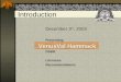Introduction December 3 rd, 2003 Presenting: DSBR Literature Recommendations VenusVal Hammack