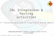 1 IBL Integration & Testing activities University of Geneva: G.Barbier, F.Cadoux, A.Clark, D.Ferrère, C.Husi, M. Weber  Preliminary definition of Integration