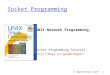 2: Application Layer 1 Socket Programming UNIX Network Programming,  Socket Programming Tutorial: