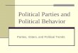Political Parties and Political Behavior Parties, Voters, and Political Trends