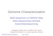 Genome Characterization DNA sequence-ULTIMATE Map DNA sequencing-methods Assembly/sequencing BIO520 BioinformaticsJim Lund Assigned reading: Service 2006