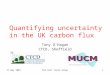 17 May 2007RSS Kent Local Group1 Quantifying uncertainty in the UK carbon flux Tony O’Hagan CTCD, Sheffield