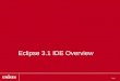 Page 1 Eclipse 3.1 IDE Overview. Page 2 Eclipse IDE Overview Workspace Workbench Resources Perspectives Views Preferences Plugins
