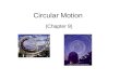 Circular Motion (Chapter 9). Describing Circular Motion Earth revolves around the Sun. Revolve—to spin around an external axis Earth rotates on its axis