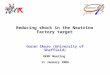 Reducing shock in the Neutrino Factory target Goran Skoro (University of Sheffield) UKNF Meeting 11 January 2006