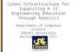Cyber-Infrastructure for Supporting K-12 Engineering Education through Robotics Department of Computer Science Drexel University William Regli (PI)