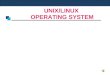 UNIX/LINUX OPERATING SYSTEM. Introduction to Linux Introduction to Unix History of UNIX What is Linux Linux Distributions Linux Installation Unix File