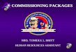 COMMISSIONING PACKAGES MRS. TOMEKA L. BRITT HUMAN RESOURCES ASSISTANT