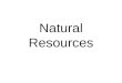 Natural Resources. What are natural resources? Natural resources are items we take from the Earth to use for living. Who makes natural resources? Can